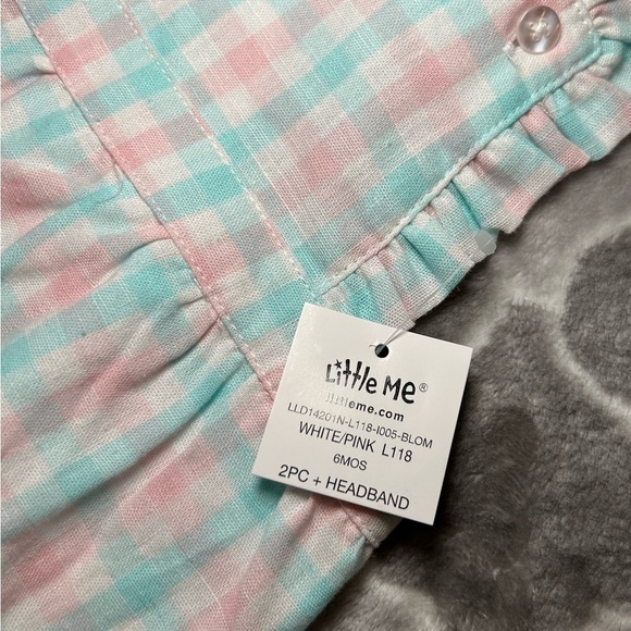 NWT LITTLE ME Baby Girl's 3-Piece Tee, Bodysuit & Headband Set- Size 6M - Picture 7 of 12